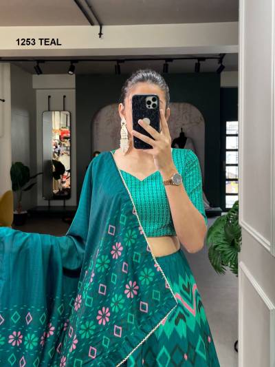 AAWIYA 1253 COLOUR'S TRADITINOL LEHENGA CHOLI WHOLESALER IN SURAT